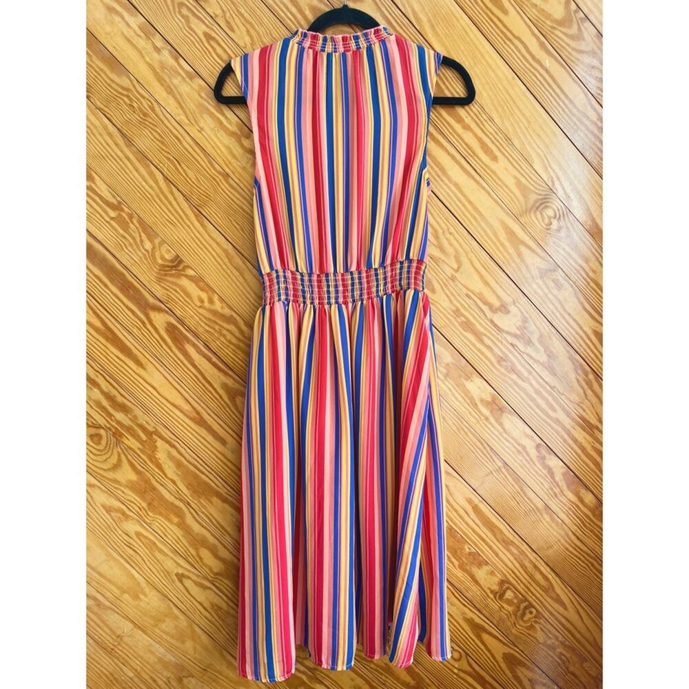 Modcloth Savor the Occasion Woven A-Line Dress Stripe - Picture 4 of 6
